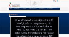 Desktop Screenshot of chapultepec.gob.mx