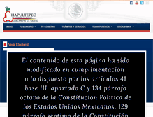Tablet Screenshot of chapultepec.gob.mx